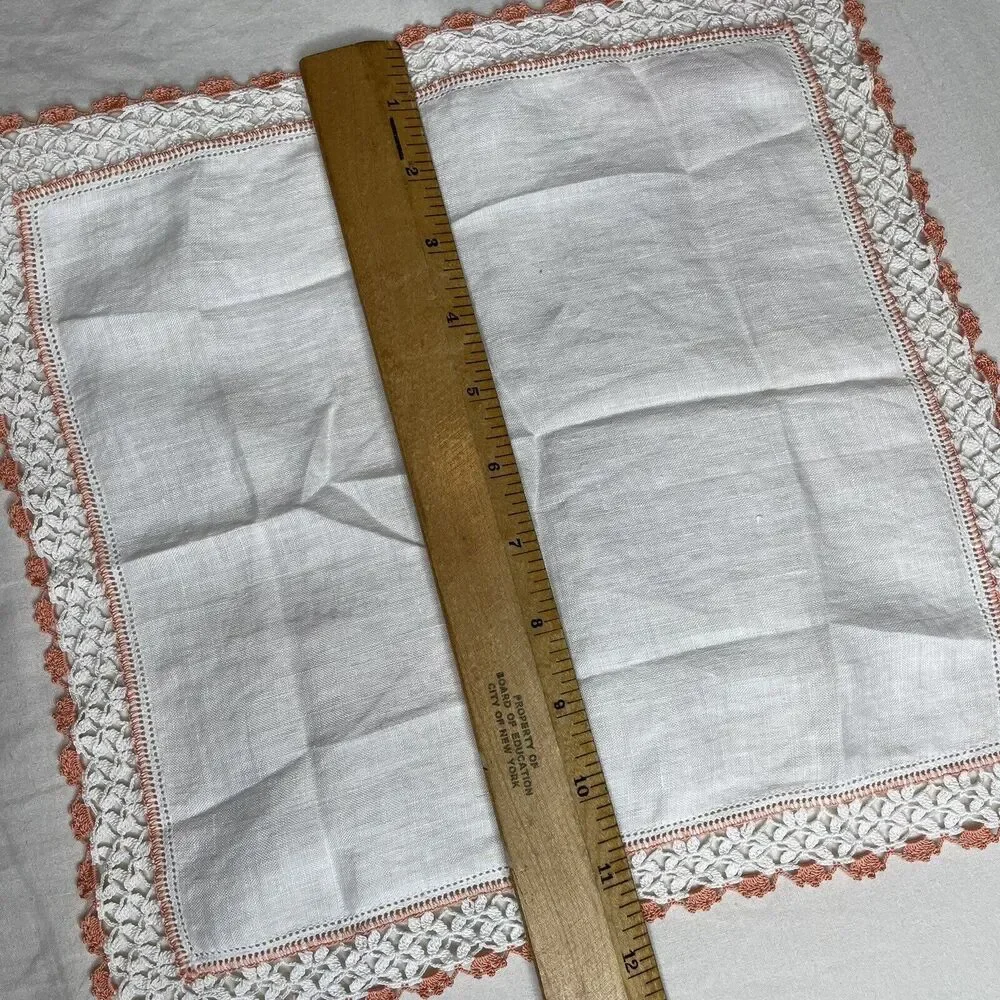 1 Vintage Cocktail Napkin‎ Handkerchief Hankie Square 12